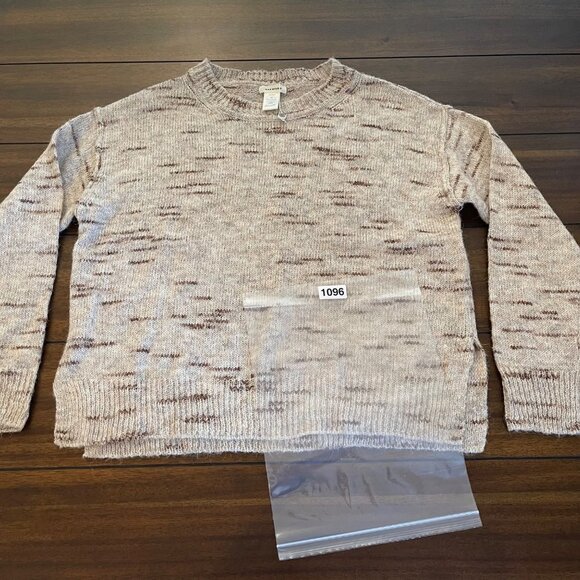 NWOT Max Studio Crew Neck Long Sleeve Pullover Drop Shoulder Sweater Cream Mediu - Picture 11 of 12